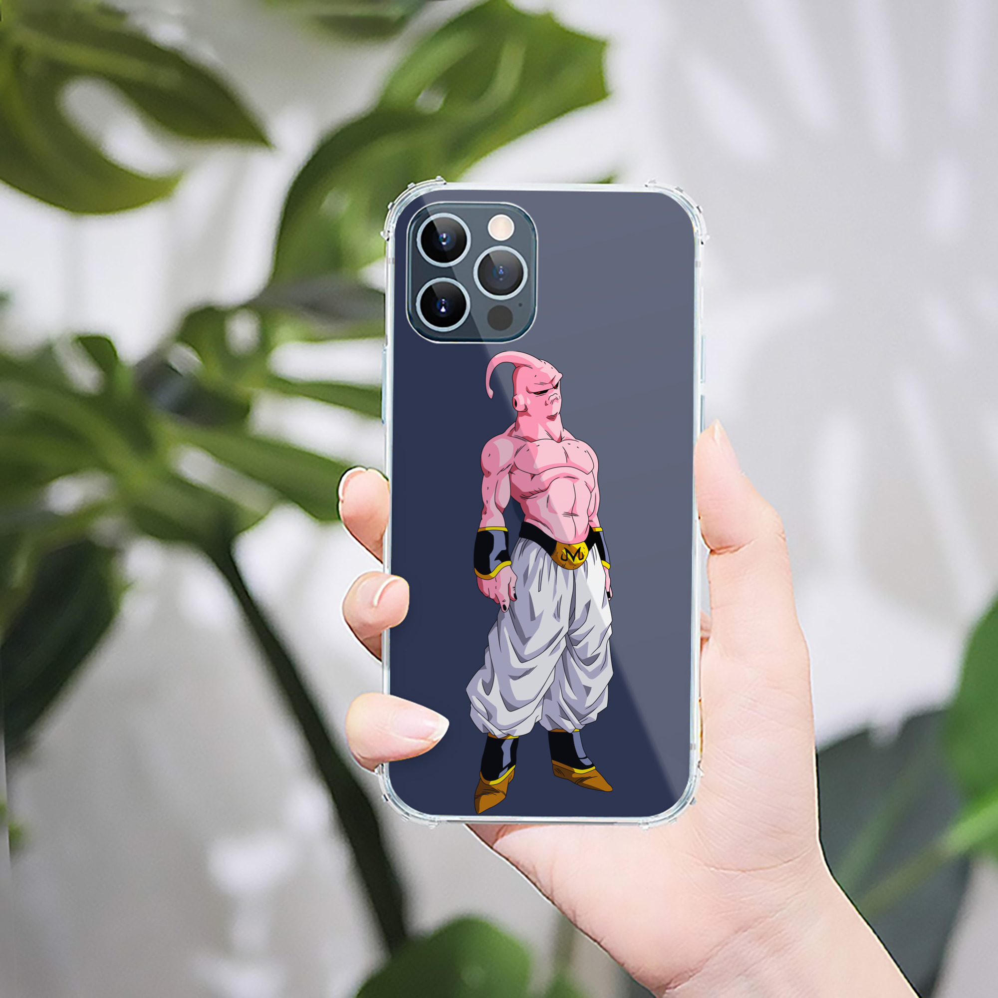 （画像用） ドラゴンボール 魔人ブウ DRAGON BALL Majin Buu 【iPhone 12シリーズ対応】透明スマホケース（クリアソフトケース）